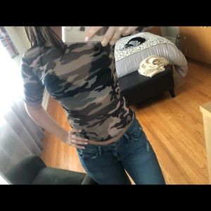 Parisian Mesh Camo tee shirt from LF